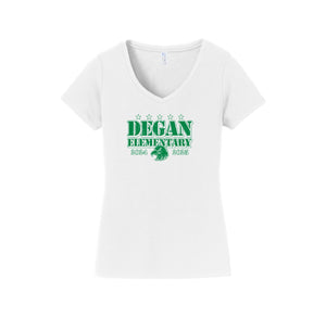 Degan Elementary-Womens Fan Favorite V-Neck Tee On-Demand