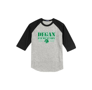 Degan Elementary-Adult Unisex Baseball Tee On-Demand