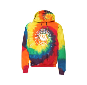 Blue Ridge Middle School Theater-Adult Unisex Tie-Dye Pullover Hooded Sweatshirt On-Demand