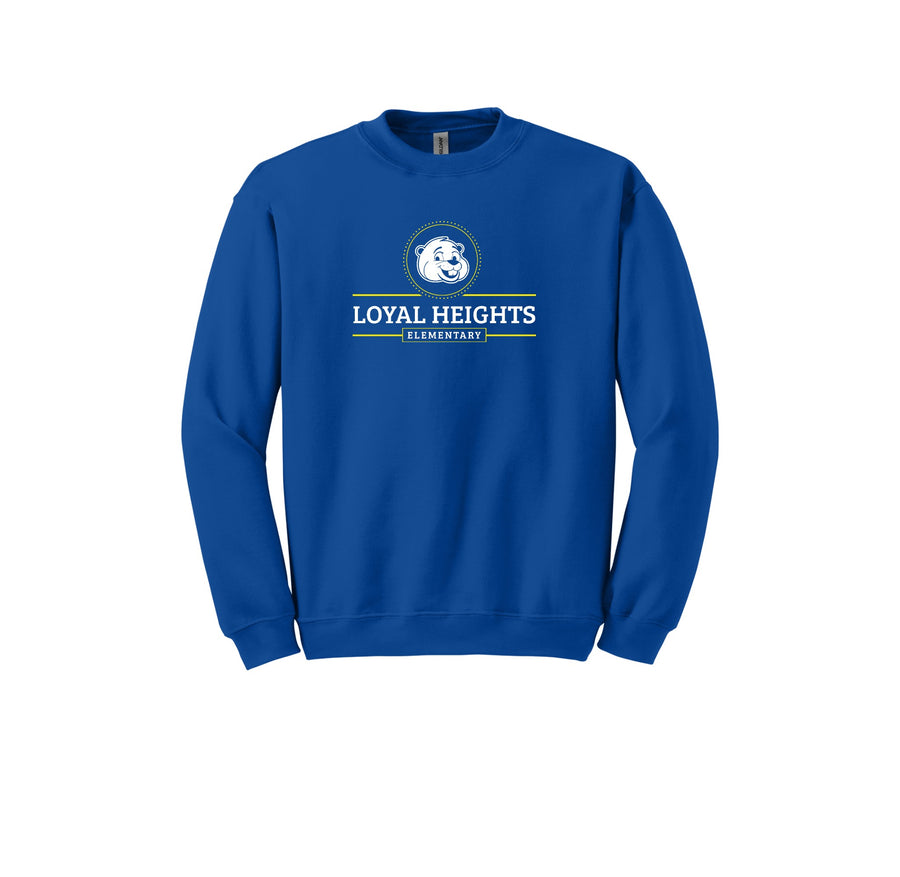 Loyal Heights Elementary-Adult Unisex Crewneck Sweatshirt On-Demand Circle