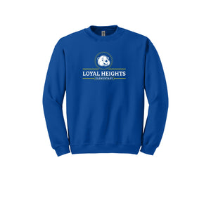 Loyal Heights Elementary-Adult Unisex Crewneck Sweatshirt On-Demand Circle