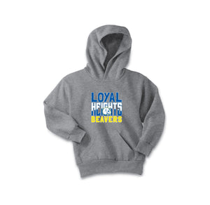 Loyal Heights Elementary-Youth Unisex Port & Company Hoodie Typographic On-Demand