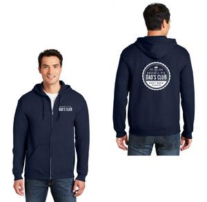 Rosedell-Adult Unisex Full-Zip Hooded Sweatshirt Dads Club