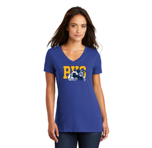 Bellevue High School Spirit Wear 2024-25 On-Demand-Womens Premium District V-Neck Tee BHS