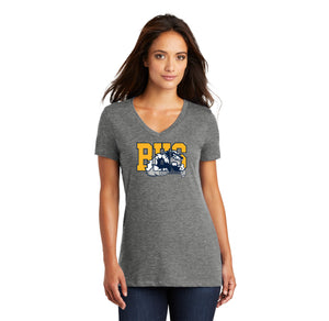 Bellevue High School Spirit Wear 2024-25 On-Demand-Womens Premium District V-Neck Tee BHS