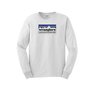 Lang Ranch STUDENT-Adult Unisex Long Sleeve Tee On-Demand Rectangle Logo