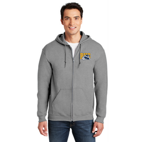 Bellevue High School Spirit Wear 2024-25 On-Demand-Adult Unisex Full-Zip Hooded Sweatshirt BHS