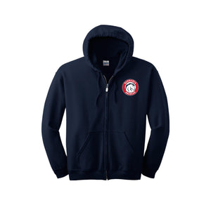 Barranca Elementary Spirit Wear 2024-25 On Demand-Adult Unisex Full-Zip Hooded Sweatshirt On-Demand