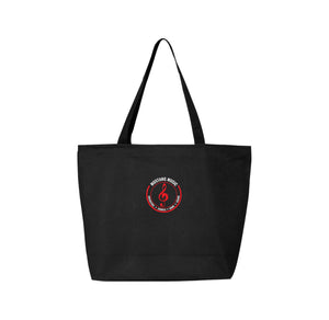 Fallon Music On Demand-Q-Tees Canvas Zippered Tote On-Demand