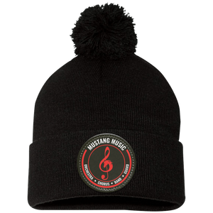 Fallon Music On Demand-SP15 Pom Pom Knit Cap - Circle Patch