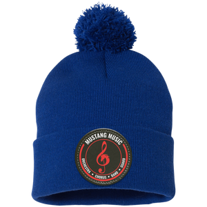 Fallon Music On Demand-SP15 Pom Pom Knit Cap - Circle Patch