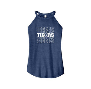 Walter M. Schirra Elementary Spirit Wear 2024-25 On Demand-Women's Premium Perfect Tri Rocker Tank On-Demand_Repeating Tigers