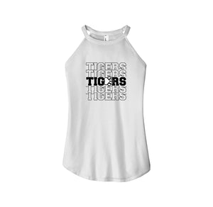 Walter M. Schirra Elementary Spirit Wear 2024-25 On Demand-Women's Premium Perfect Tri Rocker Tank On-Demand_Repeating Tigers