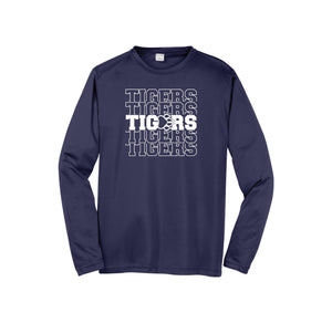 Walter M. Schirra Elementary Spirit Wear 2024-25 On Demand-Adult Unisex Dri-Fit Long Sleeve Tee On-Demand_Repeating Tigers