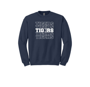 Walter M. Schirra Elementary Spirit Wear 2024-25 On Demand-Adult Unisex Crewneck Sweatshirt On-Demand_Repeating Tigers