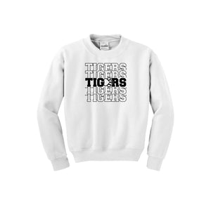 Walter M. Schirra Elementary Spirit Wear 2024-25 On Demand-Youth Unisex Crewneck Sweatshirt On-Demand_Repeating Tigers