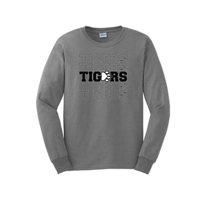 Walter M. Schirra Elementary Spirit Wear 2024-25 On Demand-Adult Unisex Long Sleeve Tee On-Demand_Repeating Tigers