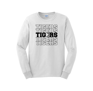 Walter M. Schirra Elementary Spirit Wear 2024-25 On Demand-Adult Unisex Long Sleeve Tee On-Demand_Repeating Tigers