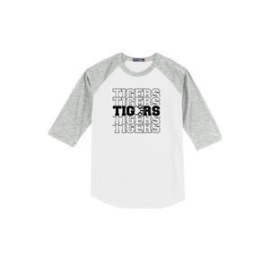 Walter M. Schirra Elementary Spirit Wear 2024-25 On Demand-Adult Unisex Baseball Tee On-Demand_Repeating Tigers