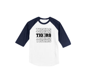 Walter M. Schirra Elementary Spirit Wear 2024-25 On Demand-Adult Unisex Baseball Tee On-Demand_Repeating Tigers