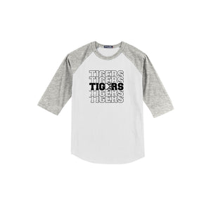 Walter M. Schirra Elementary Spirit Wear 2024-25 On Demand-Youth Unisex Baseball Tee On-Demand_Repeating Tigers