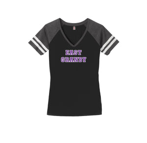 Allgrove & Seymour Spirit Wear 2024-25 On Demand-Womens Premium Game V-Neck Tee On-Demand Typographic