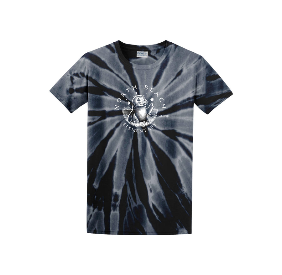 North Beach Elementary On Demand-Adult Unisex Tie-Dye Shirt On-Demand White