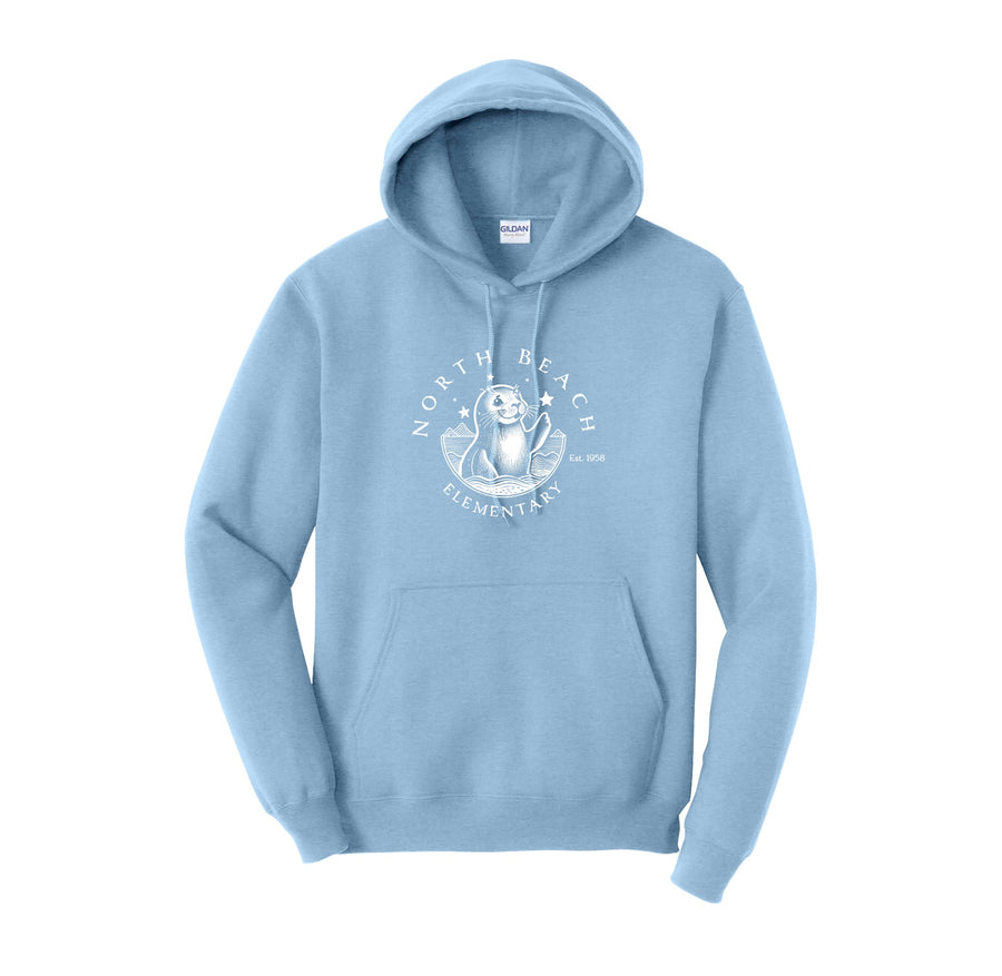 North Beach Elementary On Demand-Adult Unisex Hoodie On-Demand White