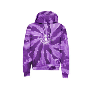 North Beach Elementary On Demand-Adult Unisex Tie-Dye Pullover Hooded Sweatshirt On-Demand White