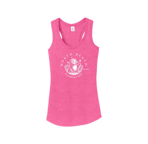 North Beach Elementary On Demand-Womens Perfect Tri Racerback Tank On-Demand White