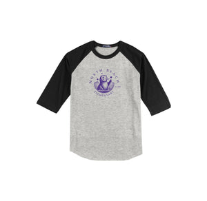 North Beach Elementary On Demand-Adult Unisex Baseball Tee On-Demand Purple