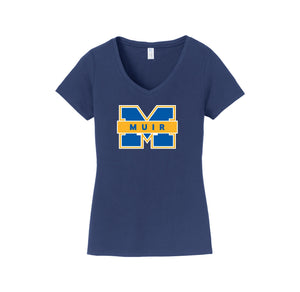 John Muir HS-Womens Fan Favorite V-Neck Tee On-Demand M Logo