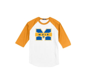 John Muir HS-Adult Unisex Baseball Tee On-Demand M Logo