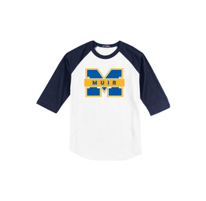 John Muir HS-Adult Unisex Baseball Tee On-Demand M Logo