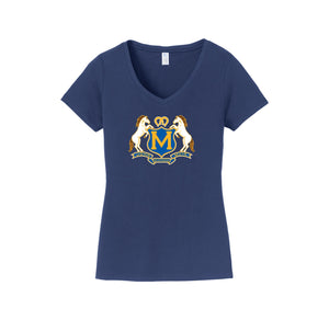 John Muir HS-Womens Fan Favorite V-Neck Tee On-Demand Crest