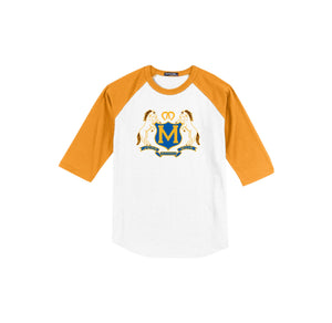 John Muir HS-Adult Unisex Baseball Tee On-Demand Crest