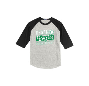 Degan Elementary-Youth Unisex Baseball Tee On-Demand Eagle Stripe