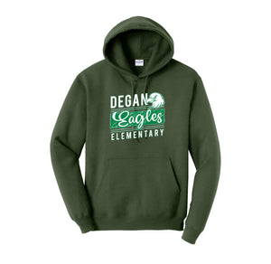 Degan Elementary-Adult Unisex Hoodie On-Demand Eagle Stripe