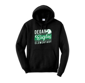 Degan Elementary-Adult Unisex Hoodie On-Demand Eagle Stripe