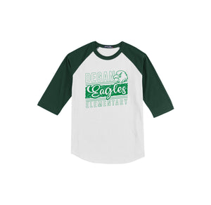 Degan Elementary-Youth Unisex Baseball Tee On-Demand Eagle Stripe