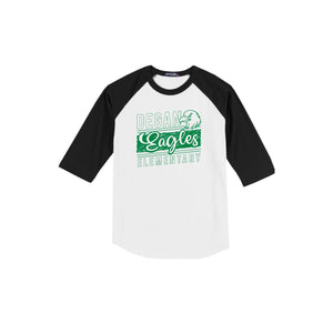 Degan Elementary-Adult Unisex Baseball Tee On-Demand Eagle Stripe