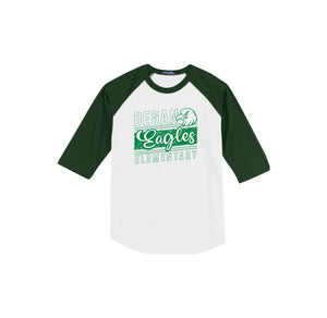 Degan Elementary-Adult Unisex Baseball Tee On-Demand Eagle Stripe