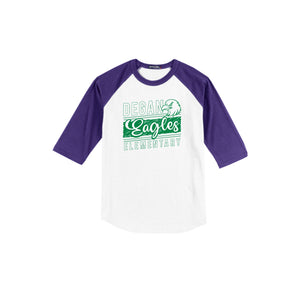 Degan Elementary-Adult Unisex Baseball Tee On-Demand Eagle Stripe