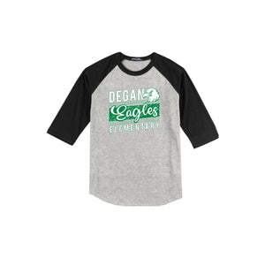 Degan Elementary-Adult Unisex Baseball Tee On-Demand Eagle Stripe