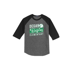 Degan Elementary-Adult Unisex Baseball Tee On-Demand Eagle Stripe