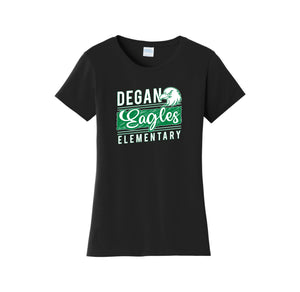 Degan Elementary-Womens Fan Favorite Tee On-Demand Eagle Stripe