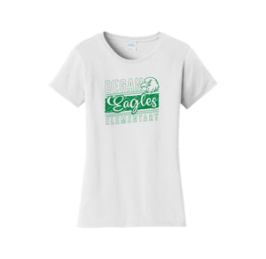 Degan Elementary-Womens Fan Favorite Tee On-Demand Eagle Stripe