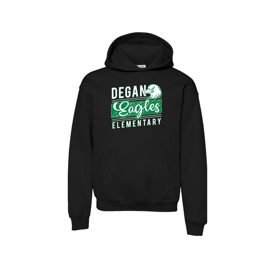 Degan Elementary-Youth Unisex Hoodie On-Demand Eagle Stripe