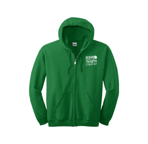 Degan Elementary-Adult Unisex Full-Zip Hooded Sweatshirt On-Demand Eagle Stripe