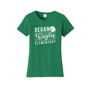 Degan Elementary-Womens Fan Favorite Tee On-Demand Eagle Stripe